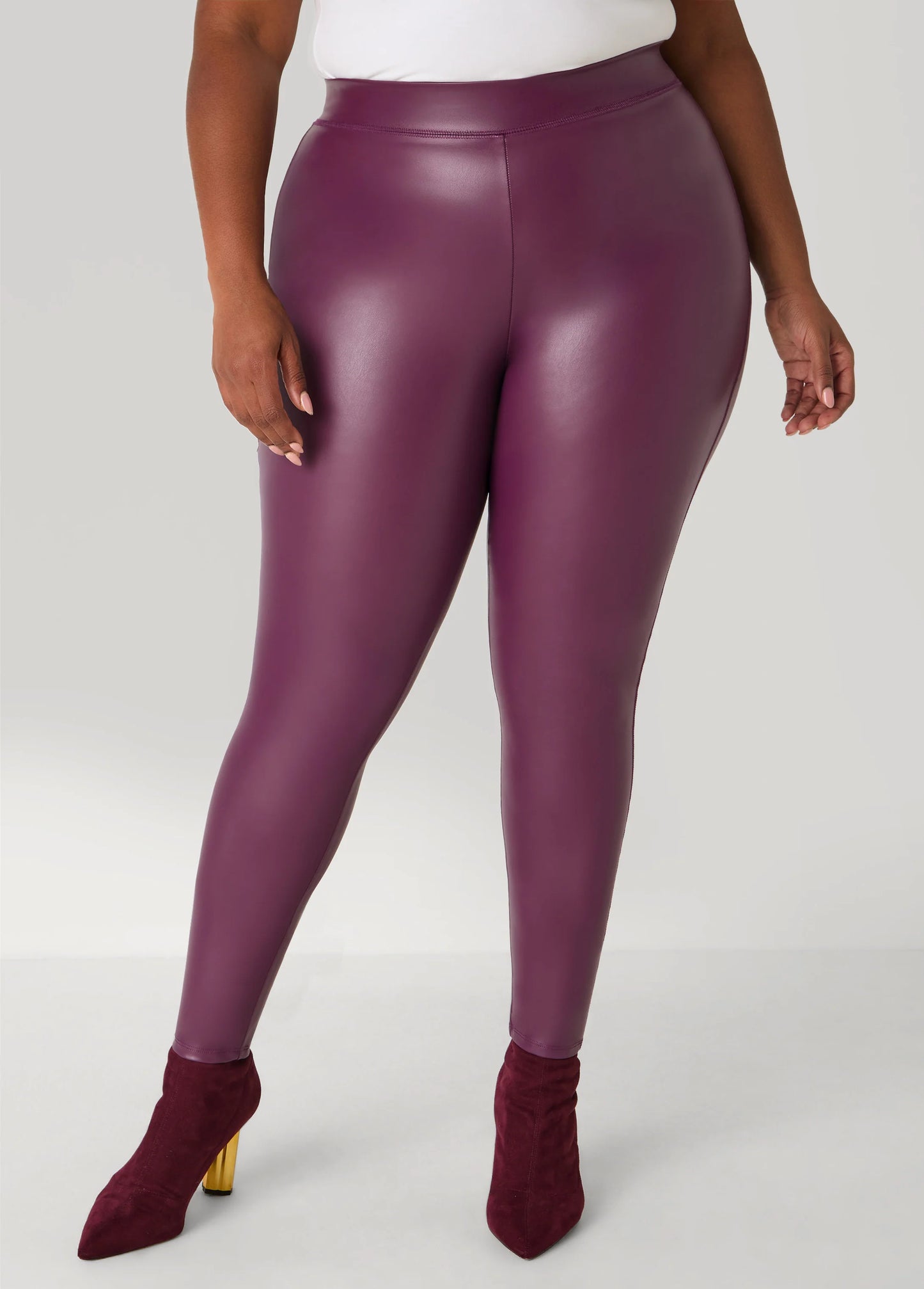 High Waist Faux Leather Leggings
