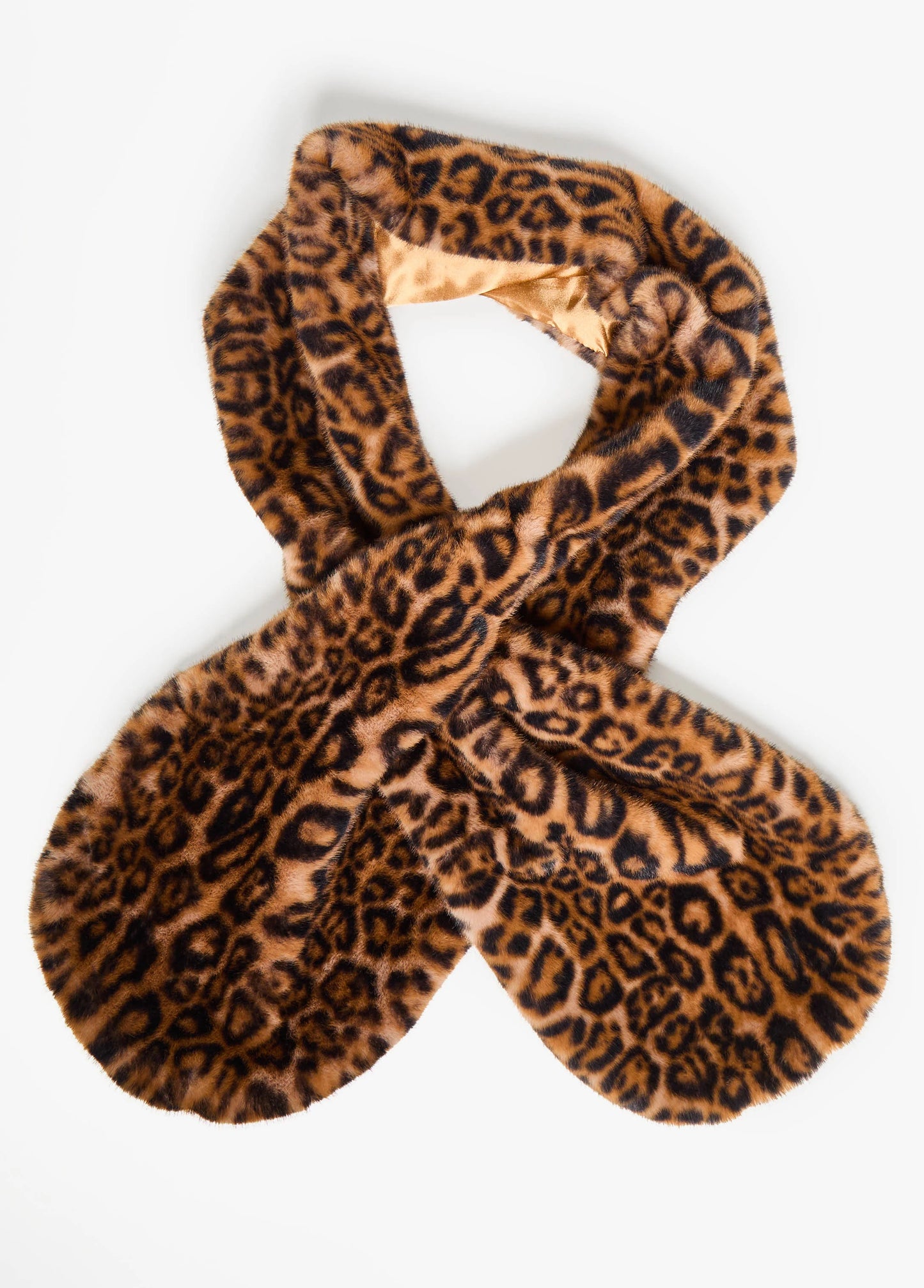 Animal Print Faux Fur Shawl