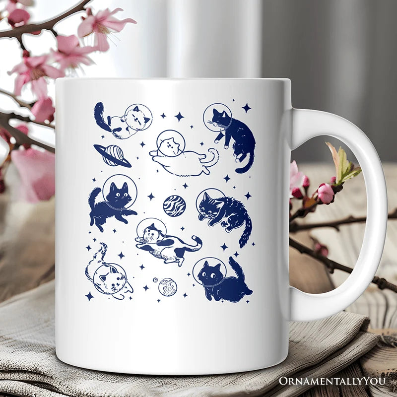 Cats In Space Ceramic Mug