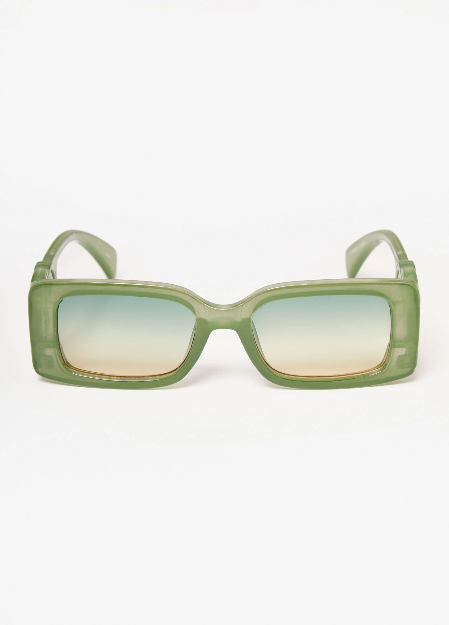 Rectangle Swirl Detail Sunglasses