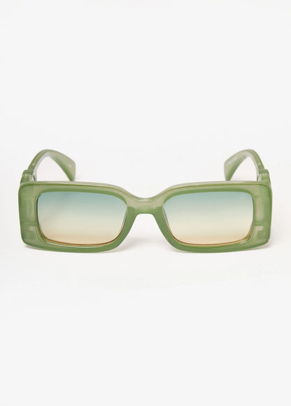 Rectangle Swirl Detail Sunglasses