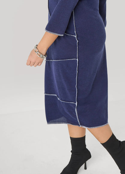 Seam Detailed Hooded Midaxi Dress