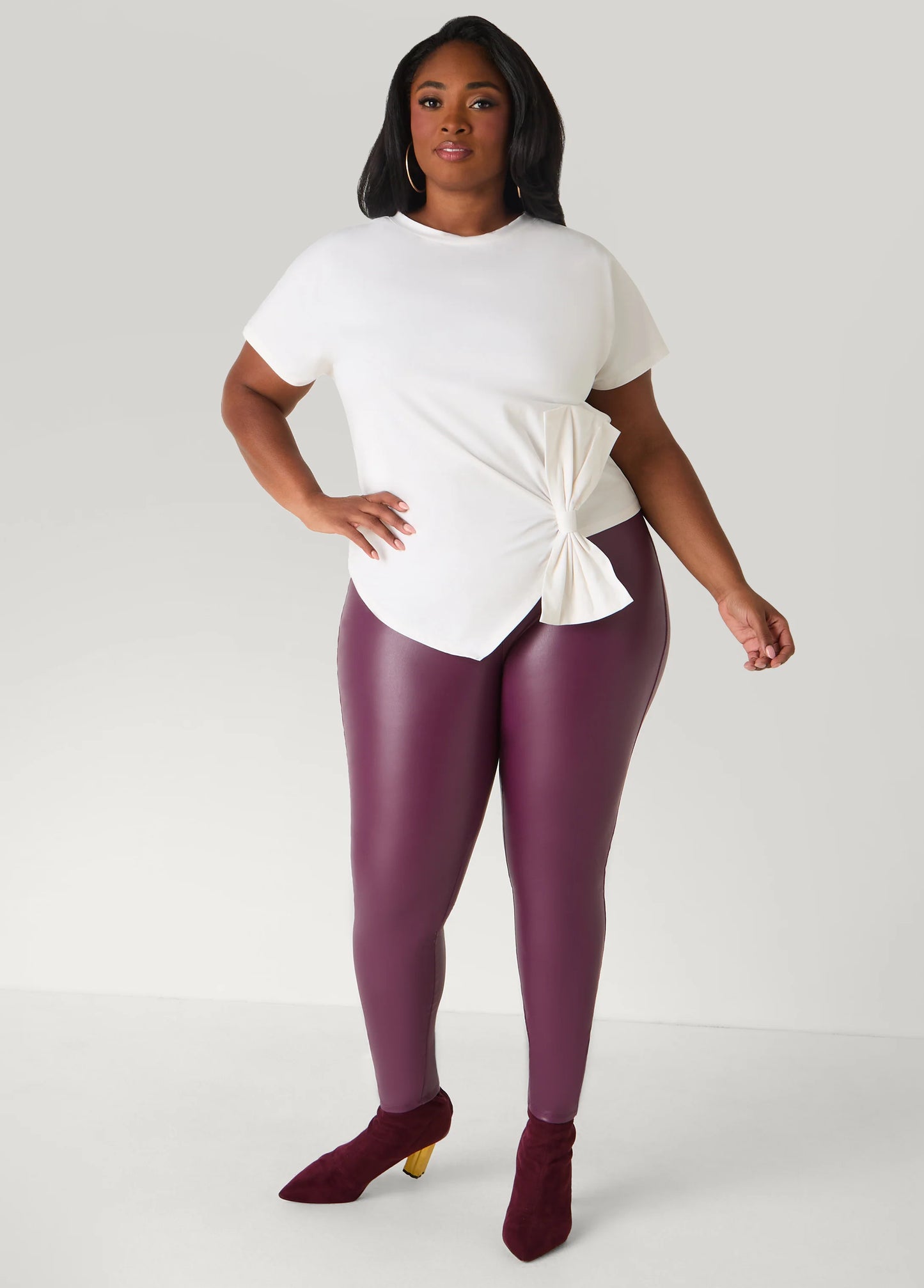 High Waist Faux Leather Leggings