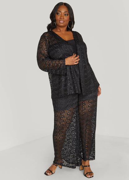 Wide Leg Lace Pants