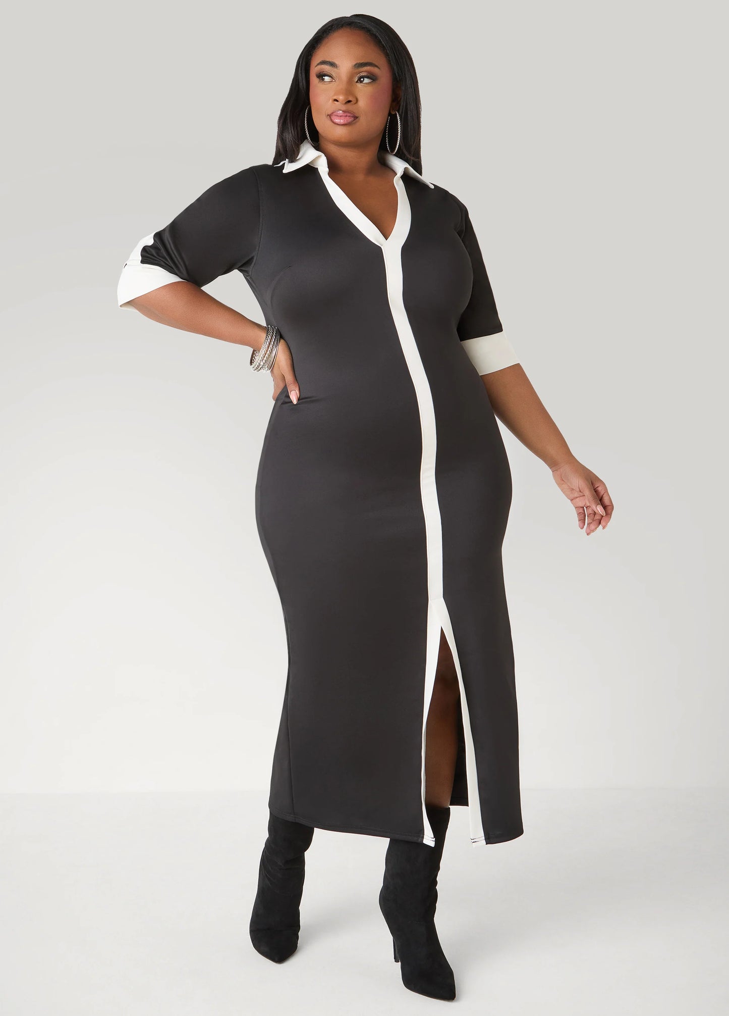 Front Split Maxi Dress