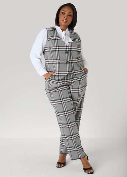 Millennium Plaid Vest