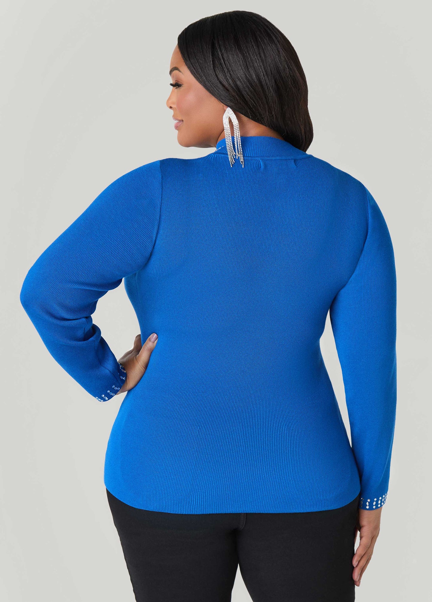 Crystal Cutout Sweater