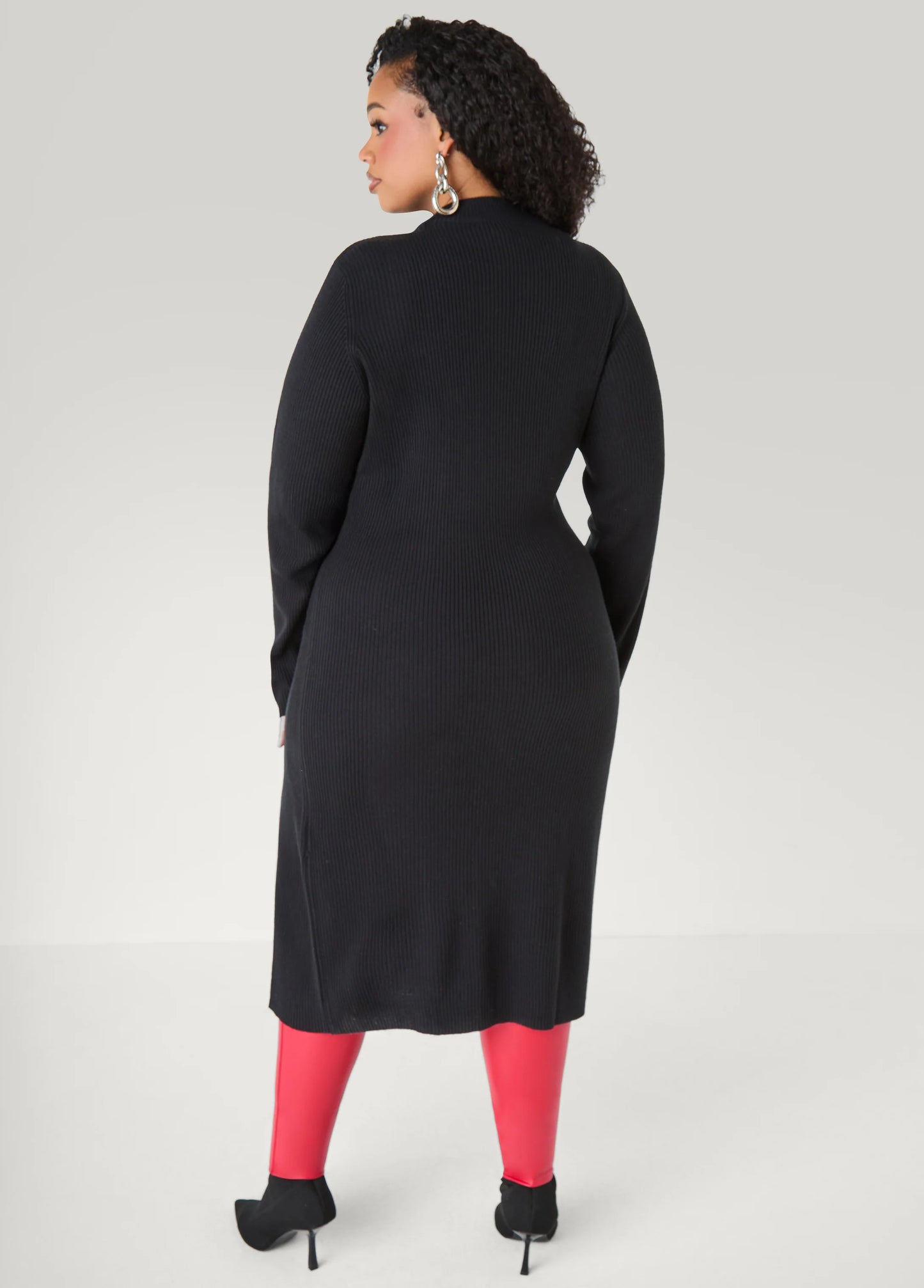 Button Detailed Ribbed Tunic