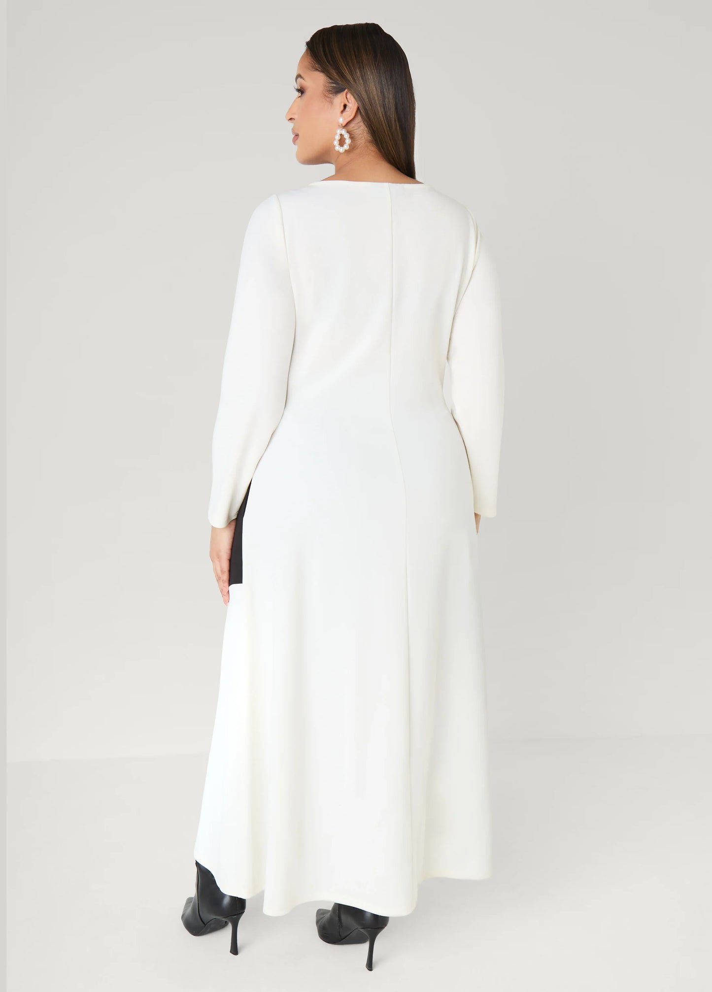 Two Tone Maxi A Line Dress