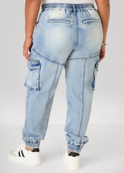 Cargo Denim Joggers