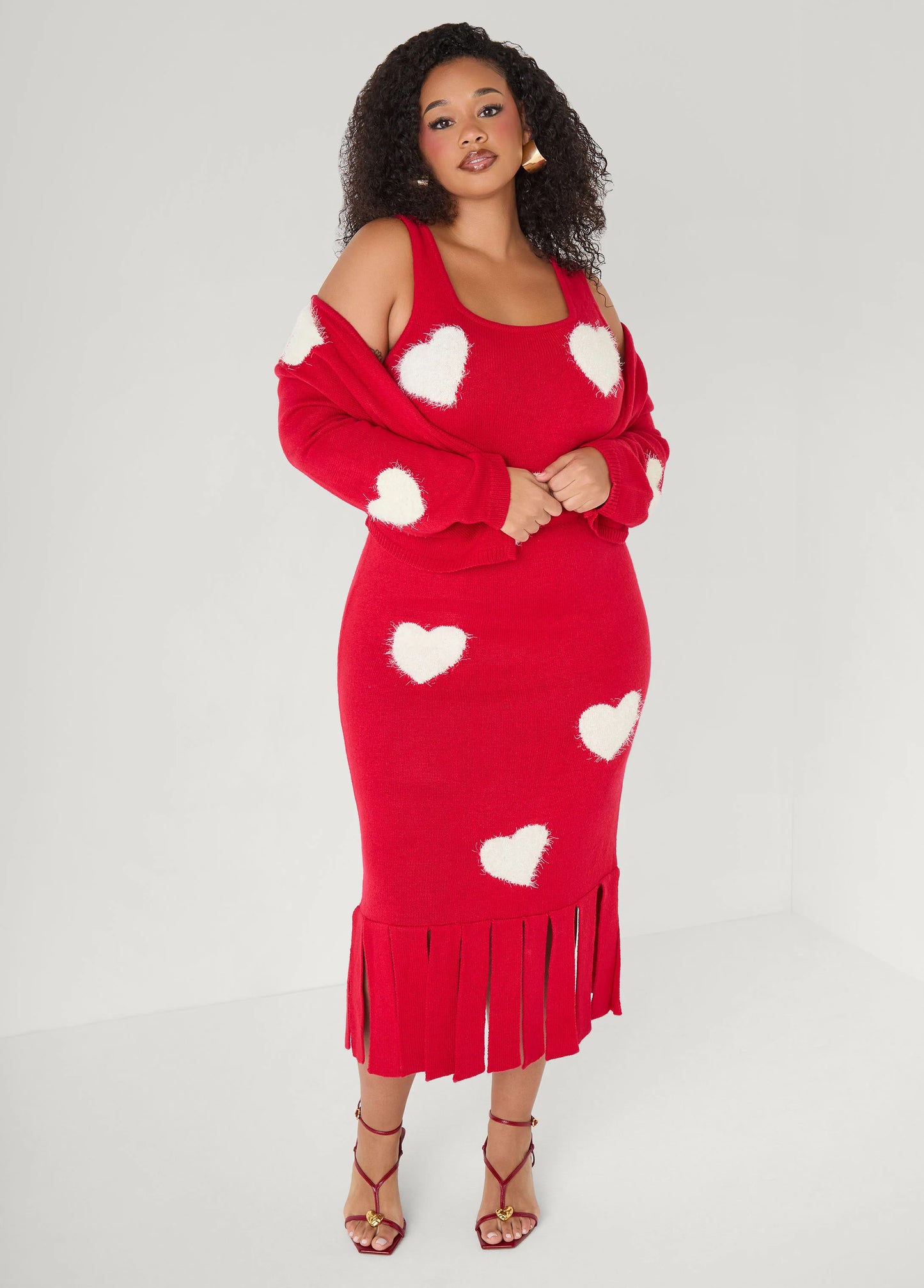 Heart Knitted Bolero