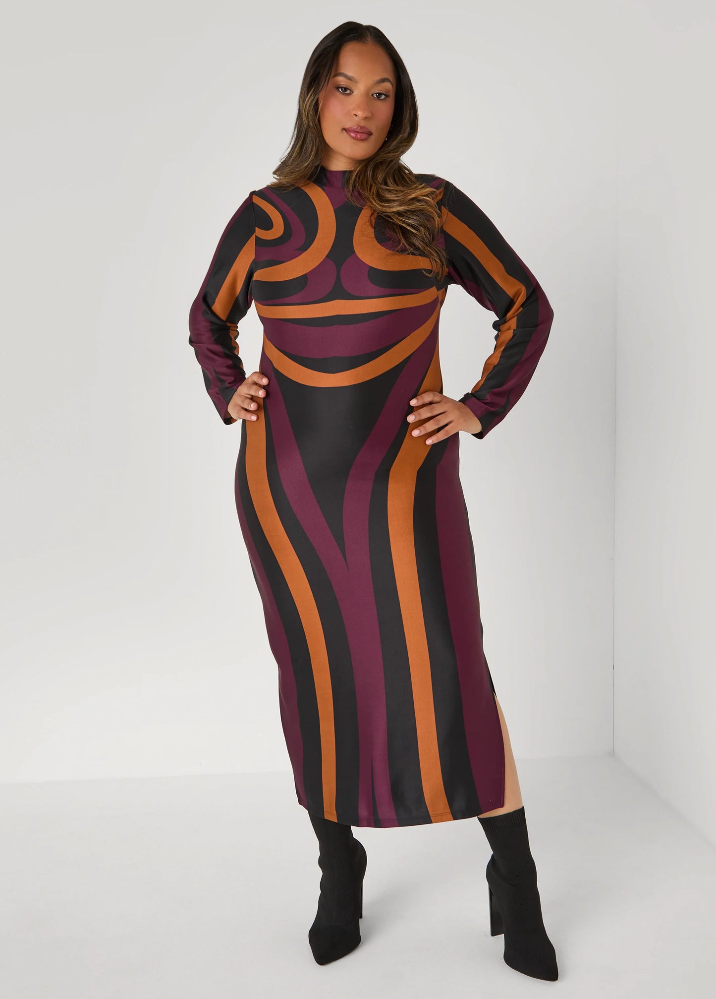 Swirl Maxi Bodycon