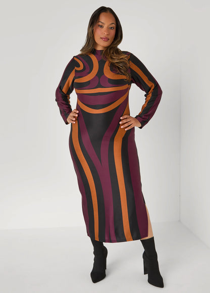 Swirl Maxi Bodycon