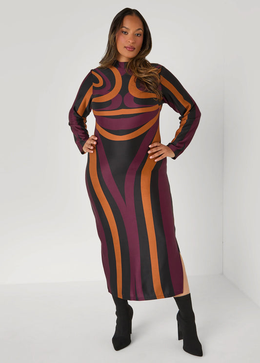 Swirl Maxi Bodycon