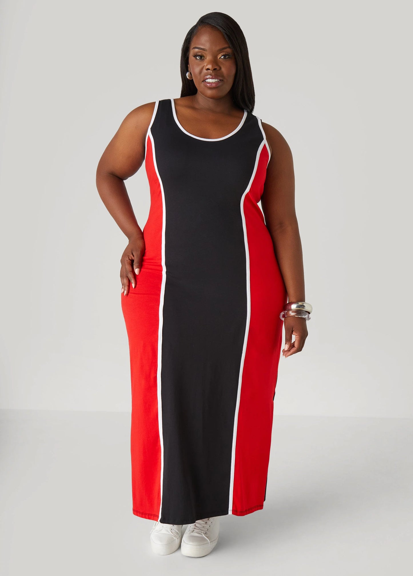 Two Tone Tank Maxi Dress