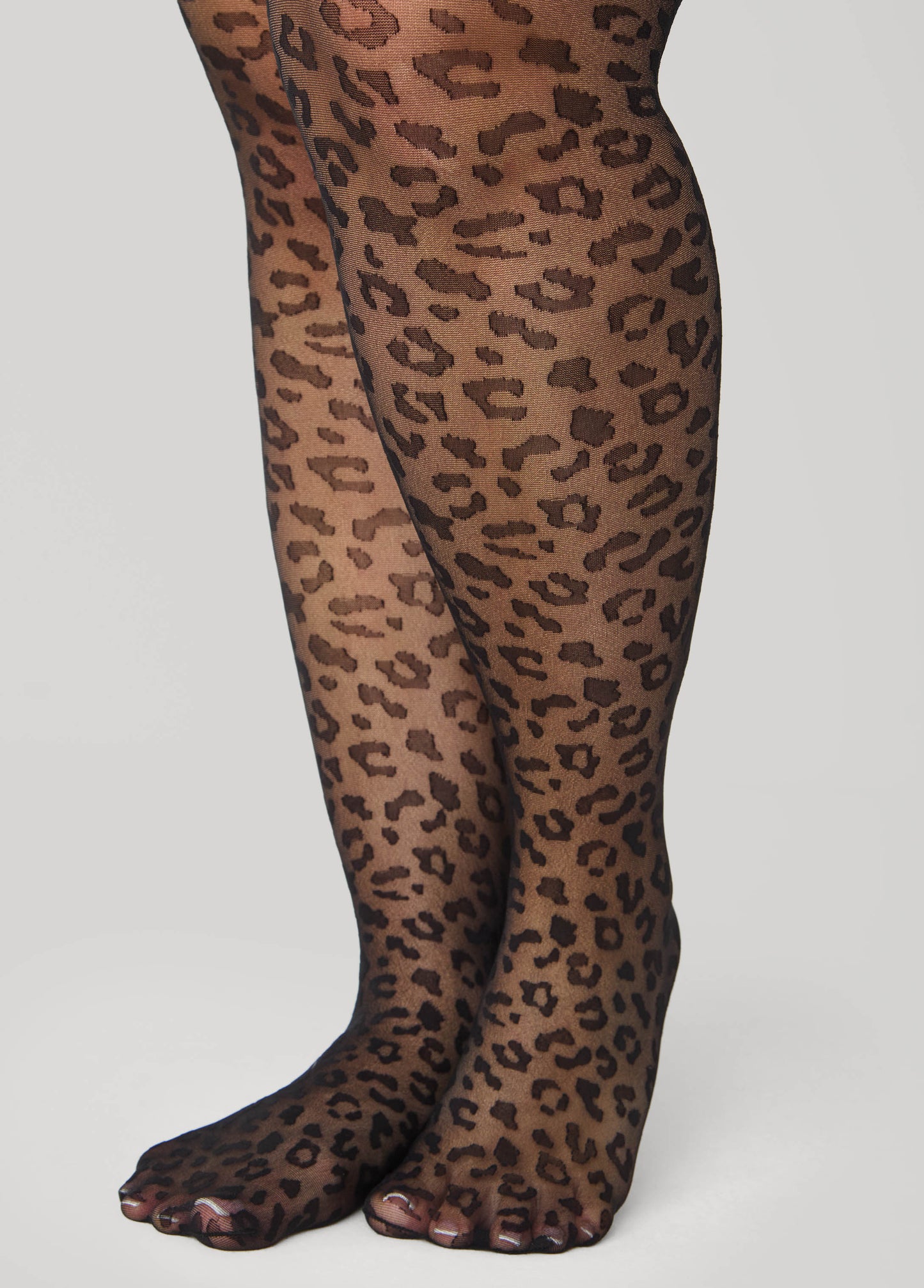 Leopard Footed Tights