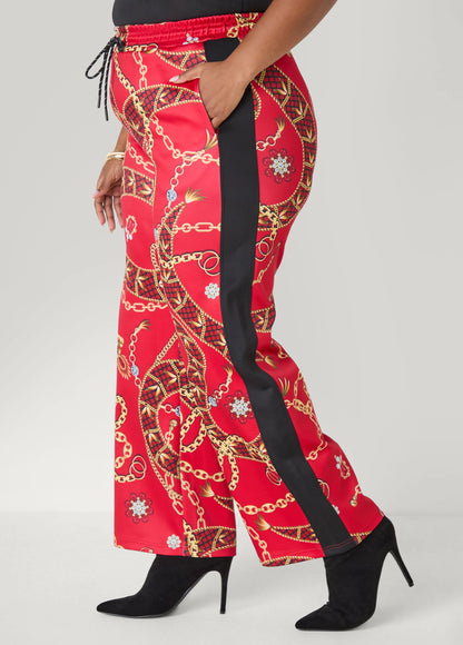 Status Print Track Pants