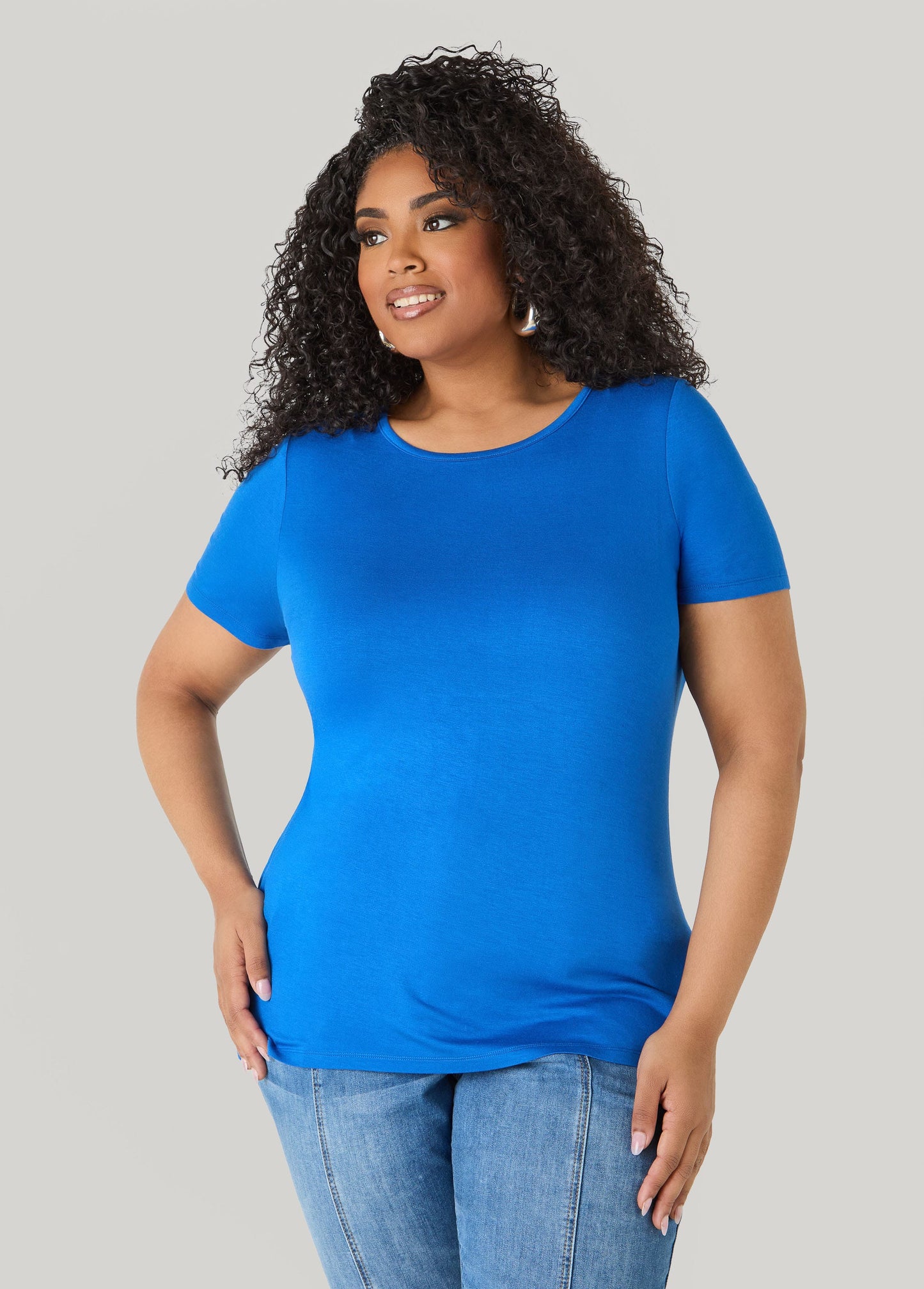 Basic Crewneck Jersey Tee
