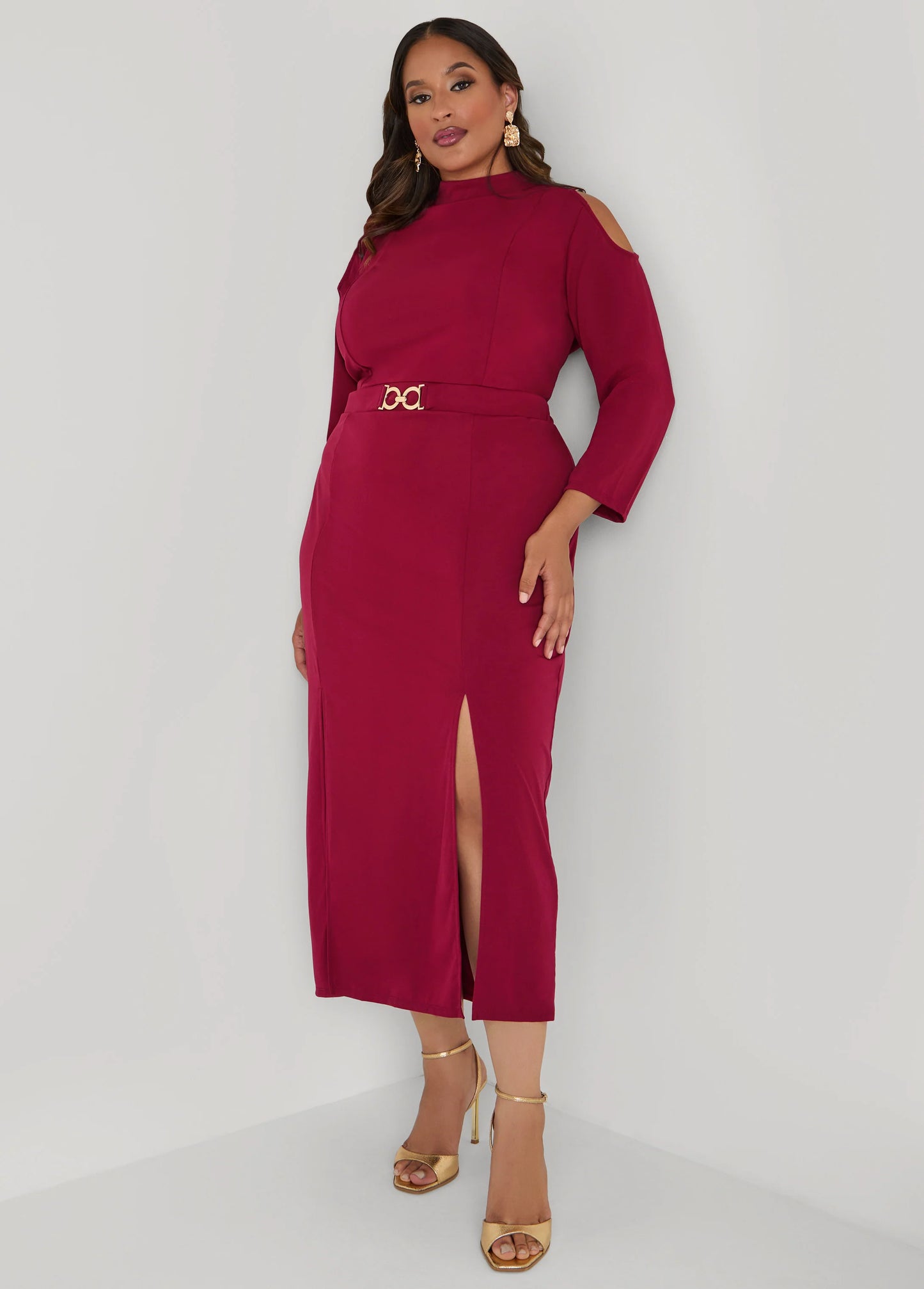 Cold Shoulder Maxi Dress