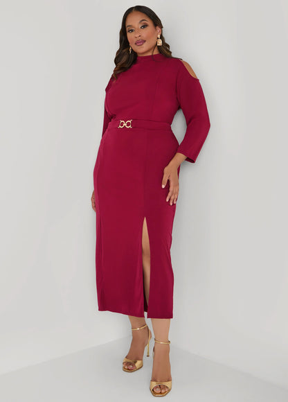Cold Shoulder Maxi Dress