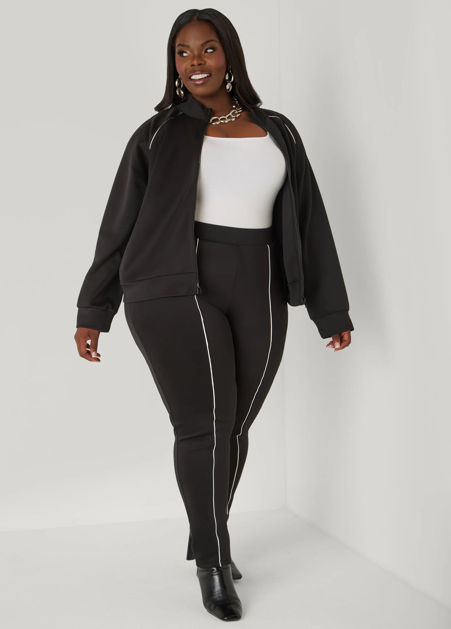 Piped Track Jacket