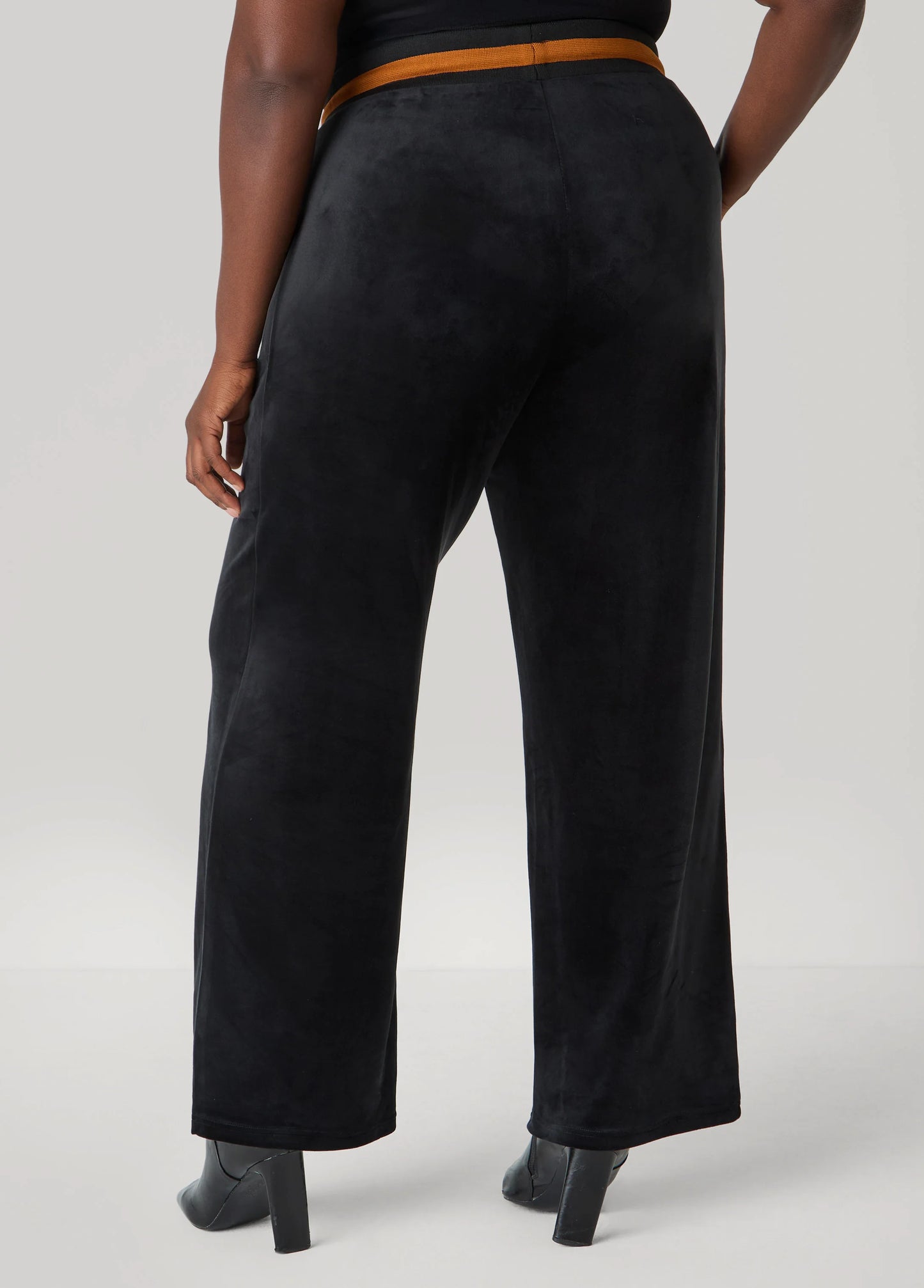 Stripe Trimmed Velour Pants
