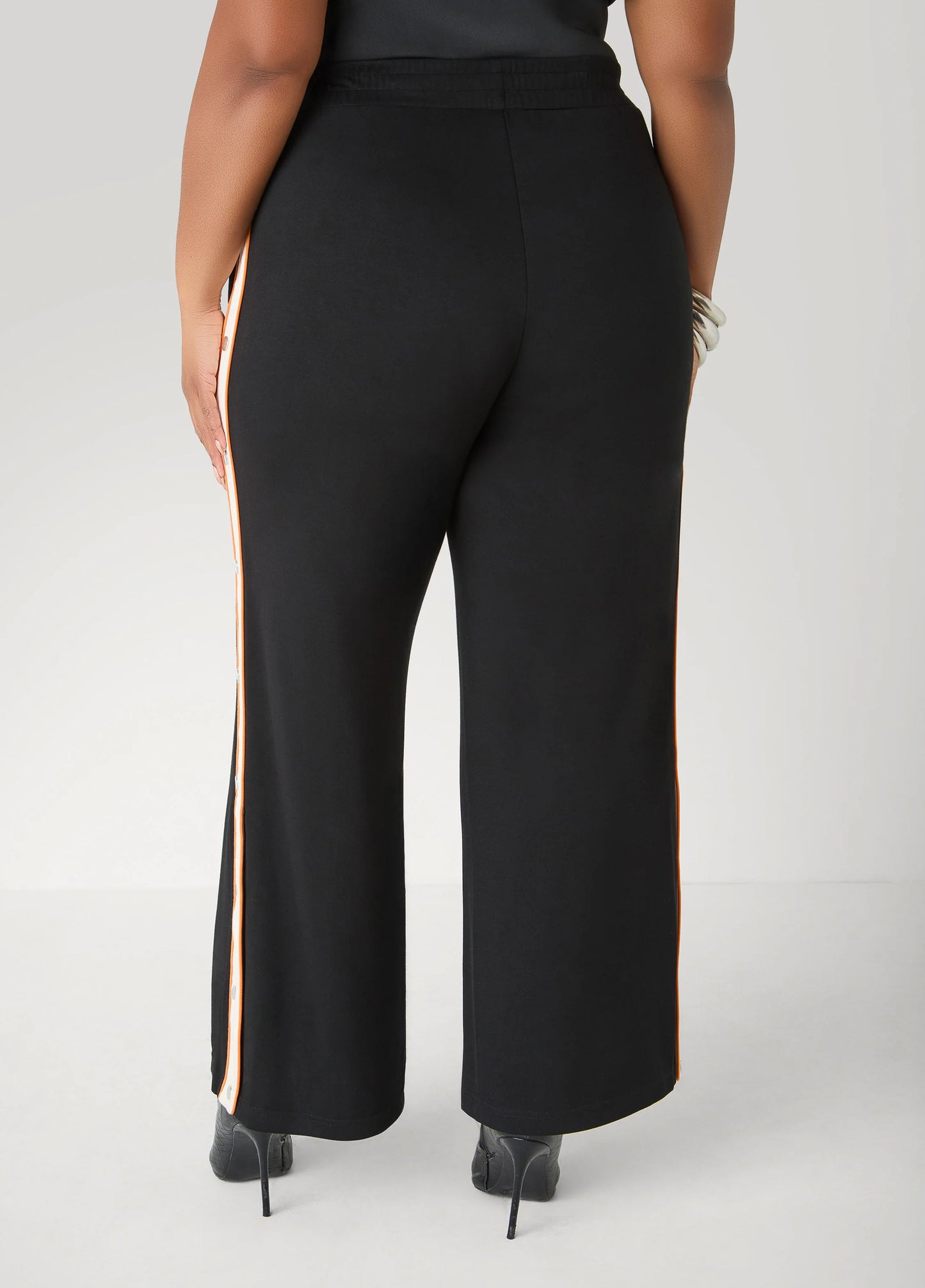 Snap Detailed Jersey Track Pants