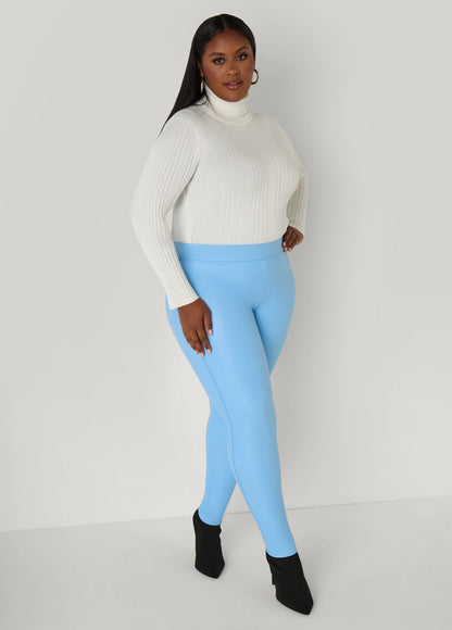 High Rise Faux Leather Leggings