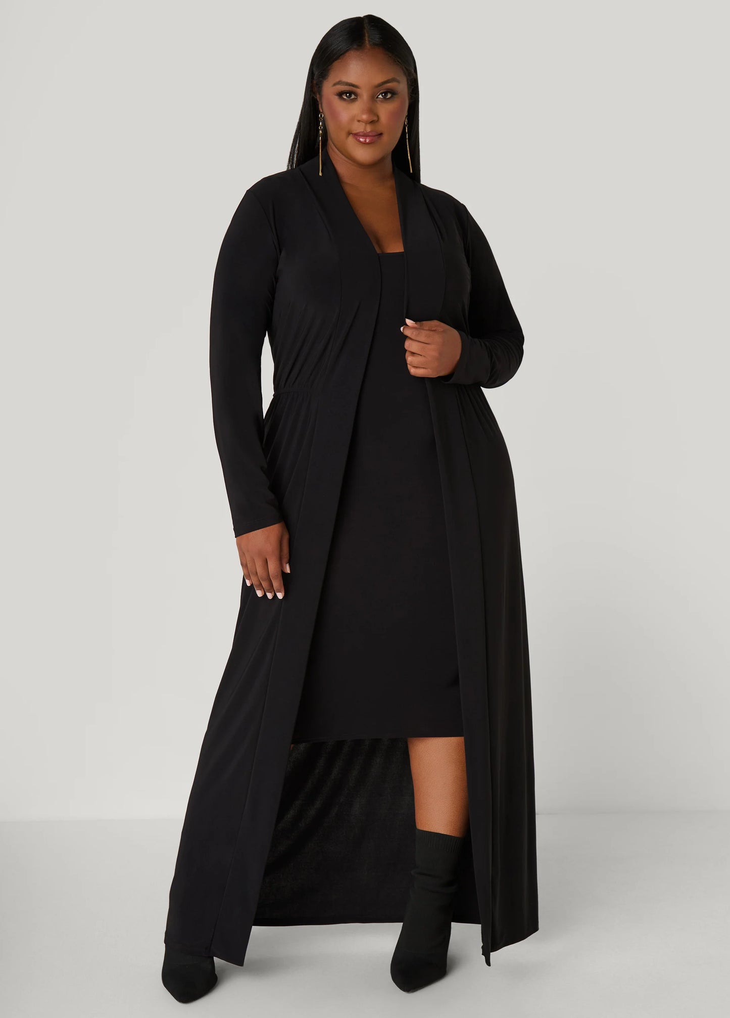 Open Front Knit Duster