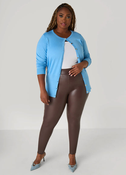High Rise Faux Leather Leggings