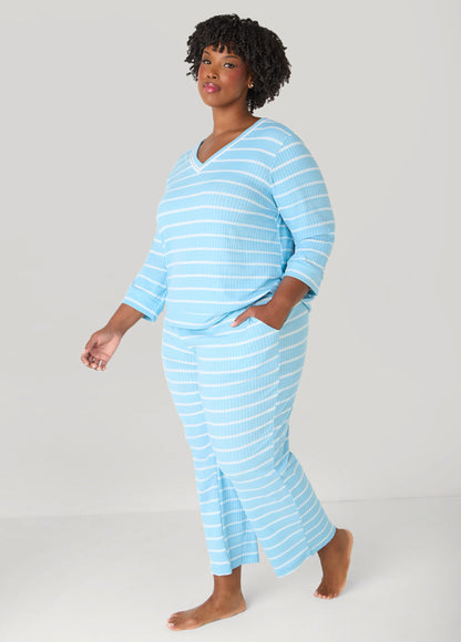 Anne Klein Striped Pajama Set