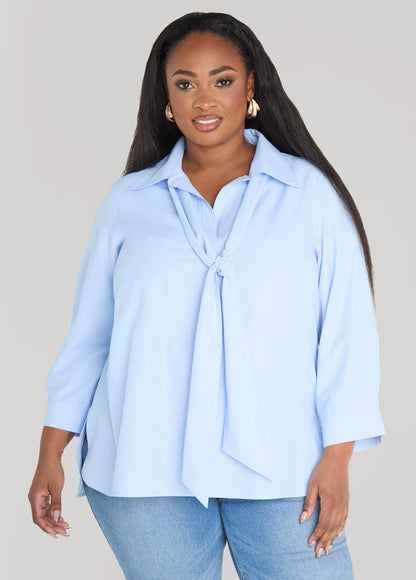 Poplin Tie Shirt