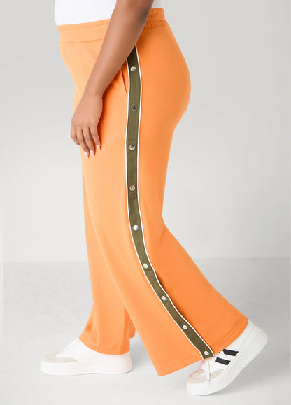 Snap Detailed Jersey Track Pants