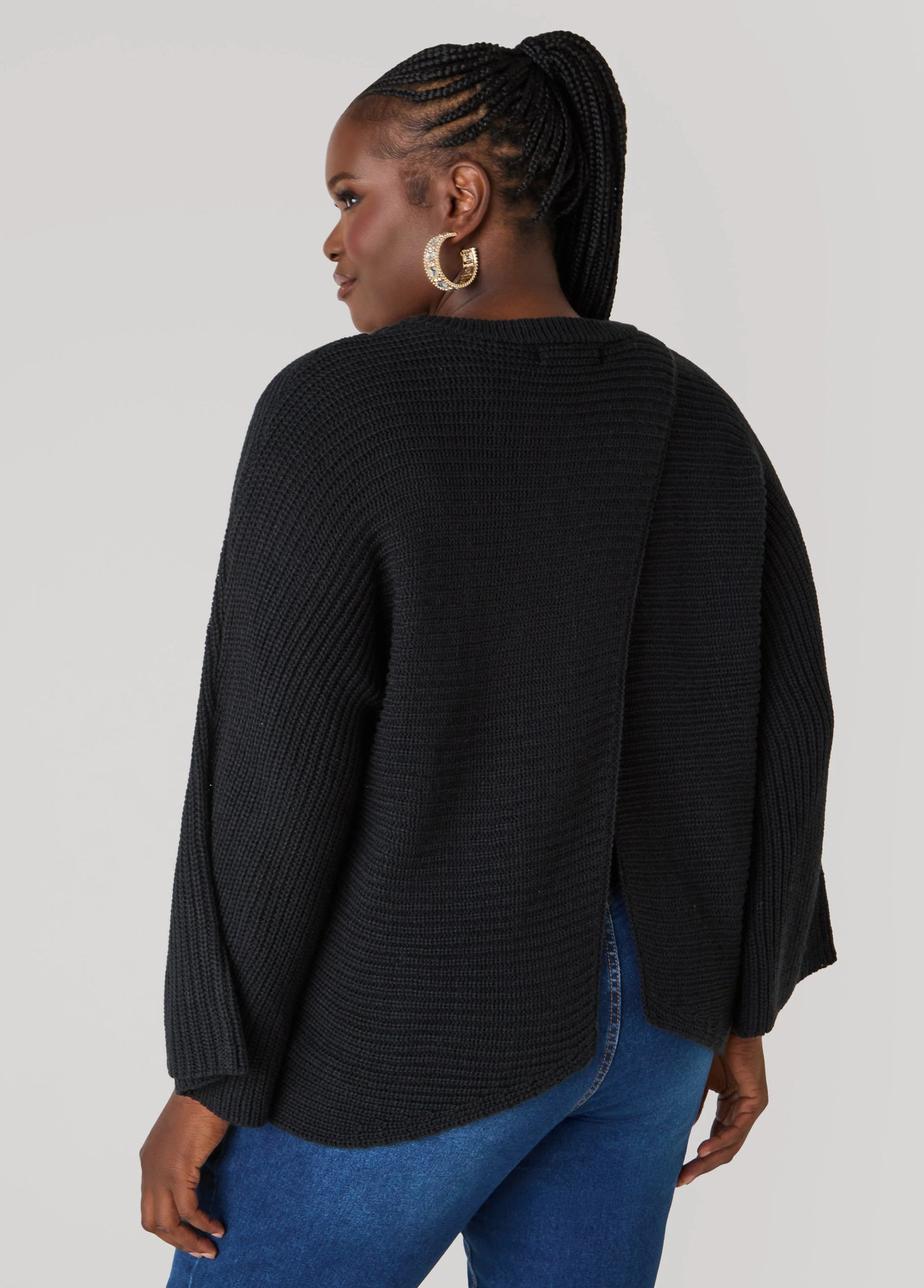 Crisscross Ribbed Sweater