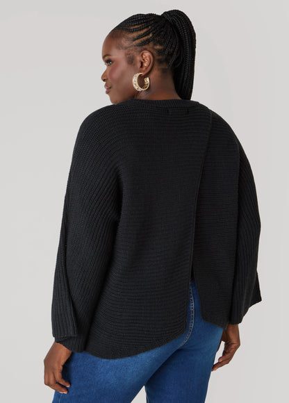 Crisscross Ribbed Sweater