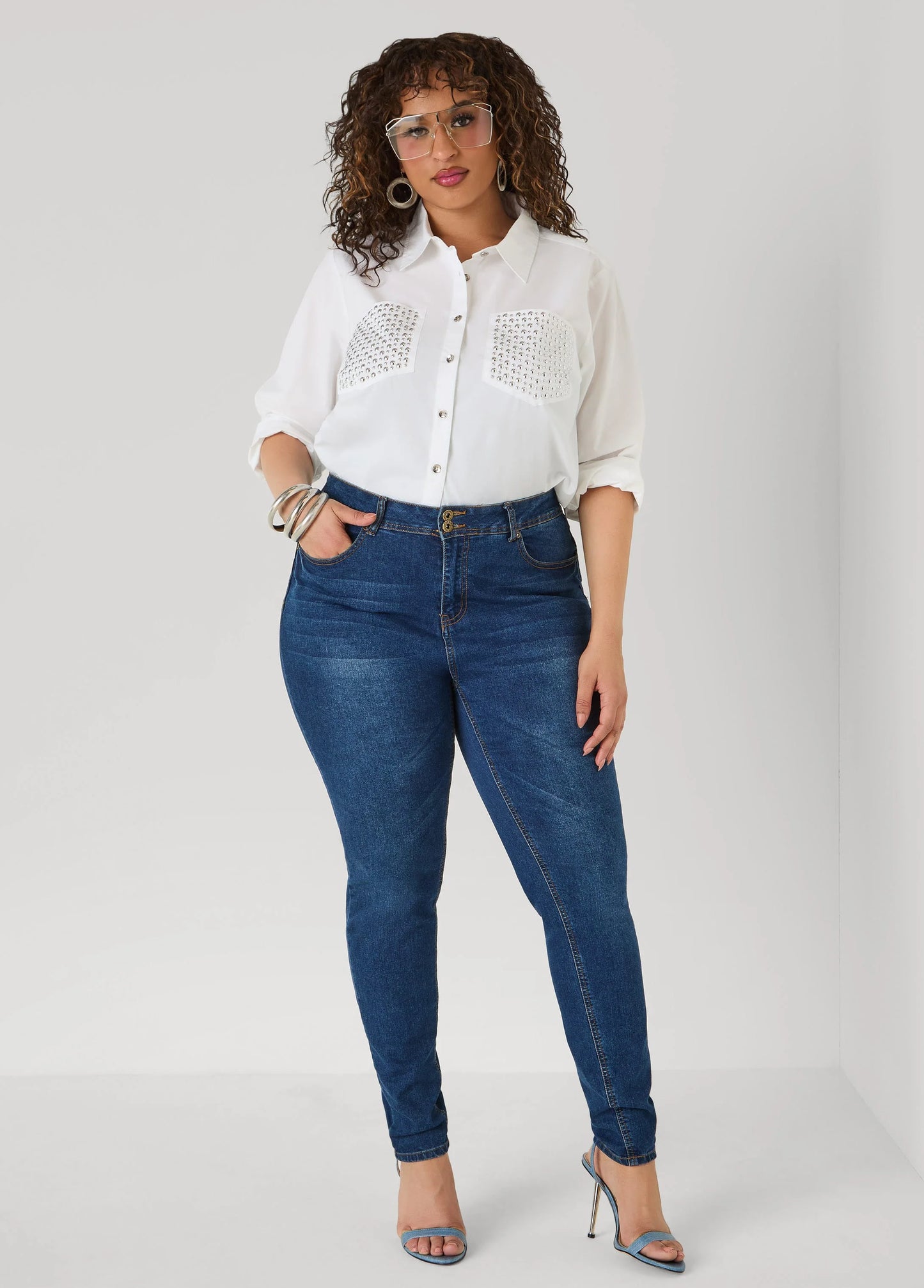 Studded Cotton Shirt