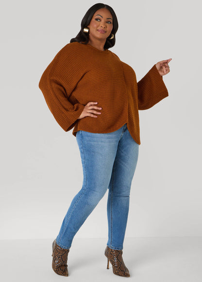 Crisscross Ribbed Sweater