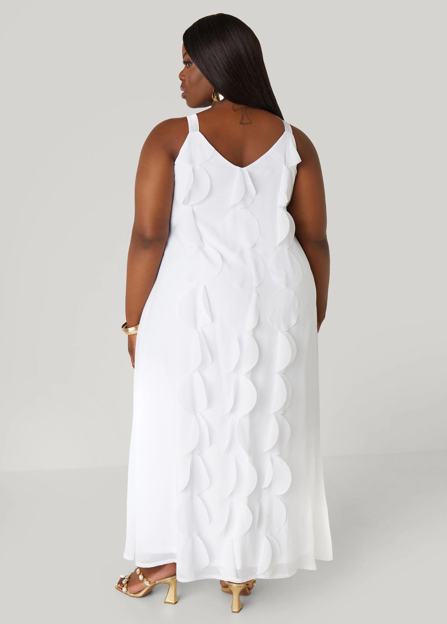 Appliqued Maxi Dress