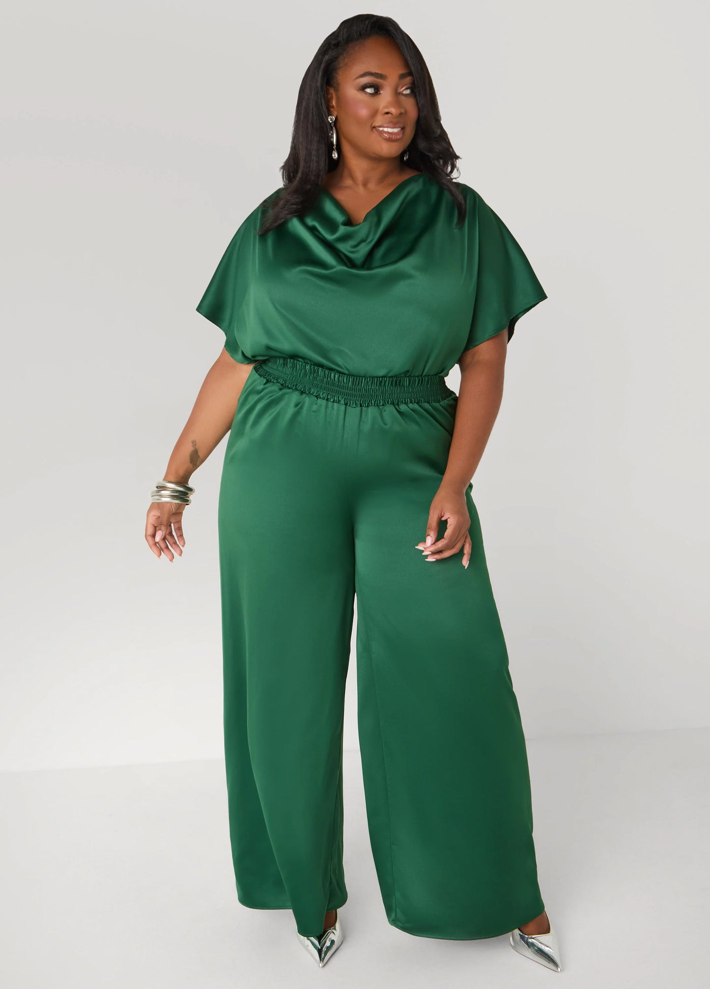 Satin Wide Leg Pants