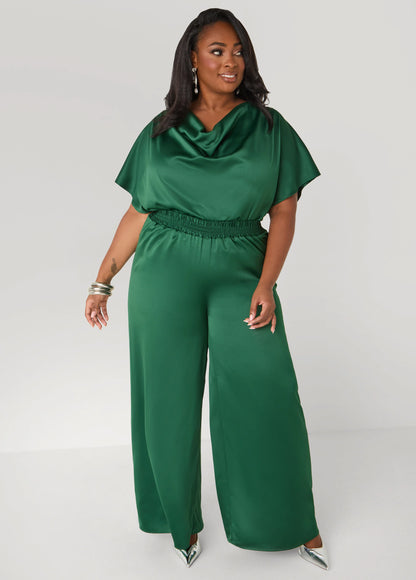 Satin Wide Leg Pants