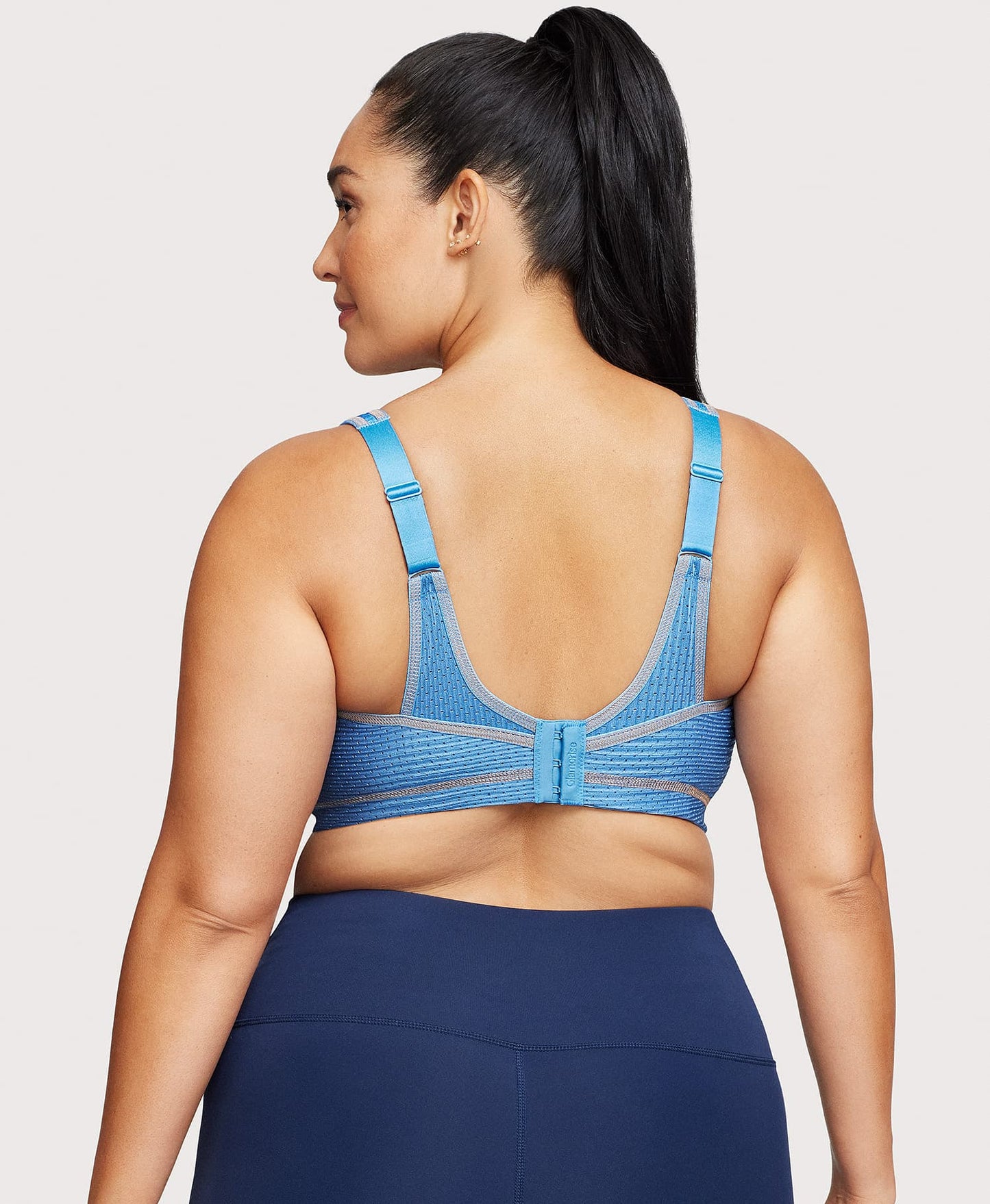 No-Bounce Camisole Elite Sports Bra Light Denim