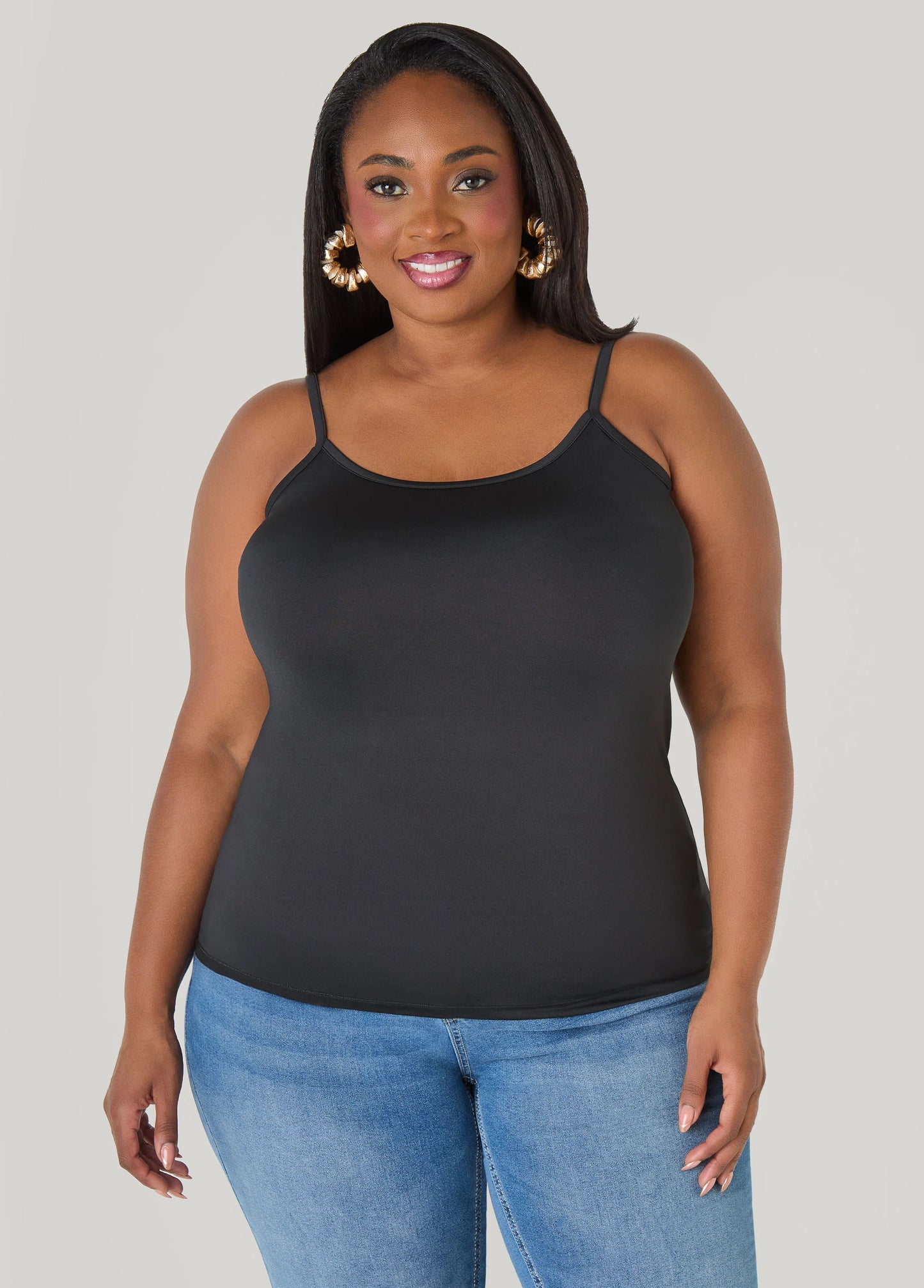 Adjustable Stretch Knit Cami