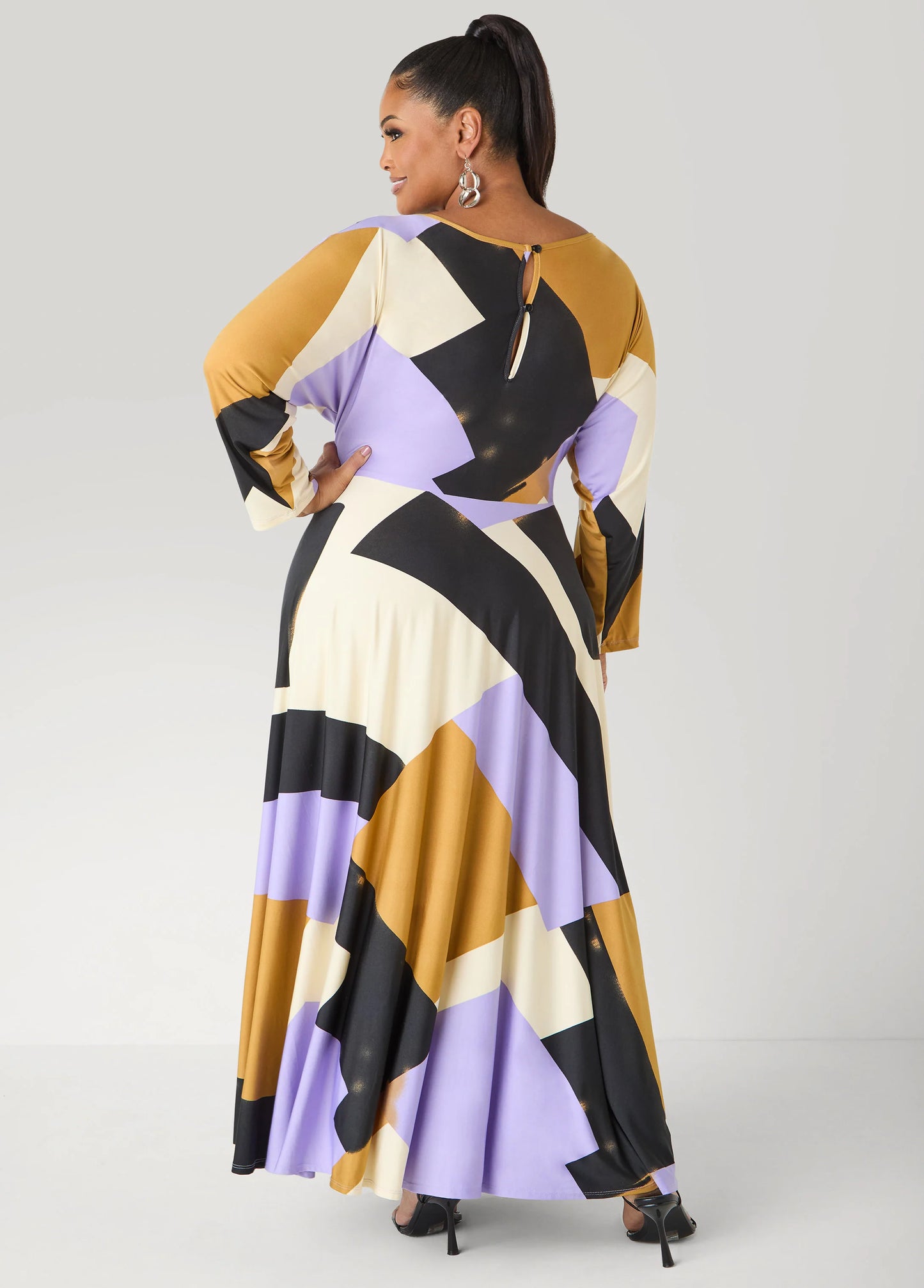 Tall Geo Print A Line Maxi Dress