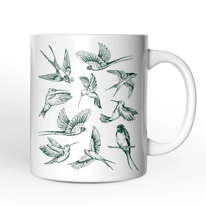 Birds In Flight Ceramic Mug