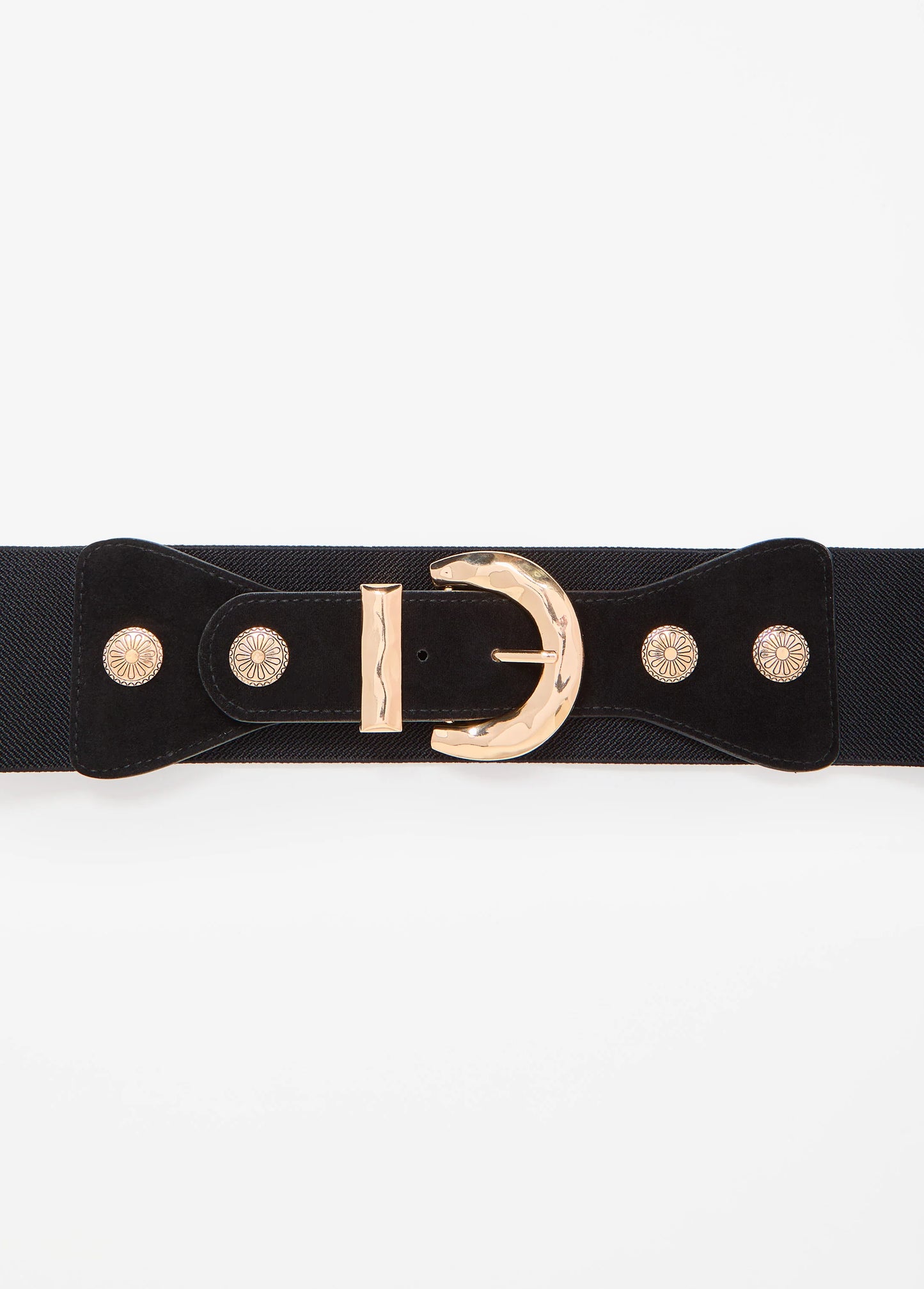 Faux Suede Stretch Belt