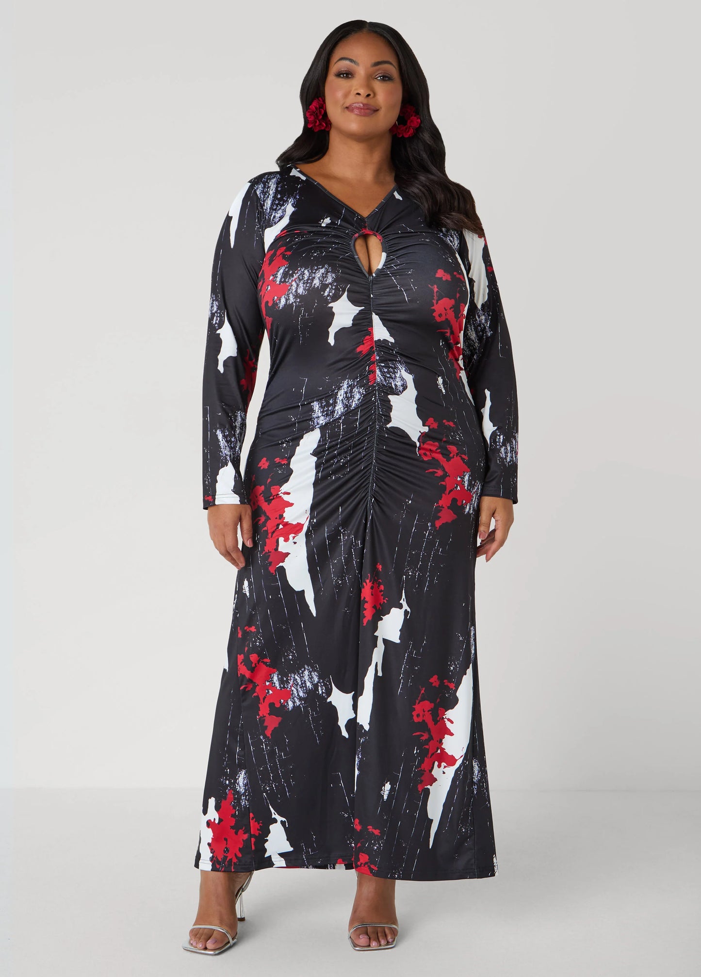 Tall Cutout Abstract Maxi Dress