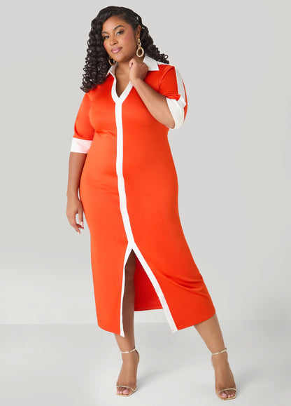 Front Split Maxi Dress