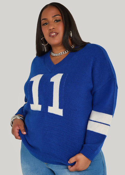 11 Jacquard Varsity Sweater