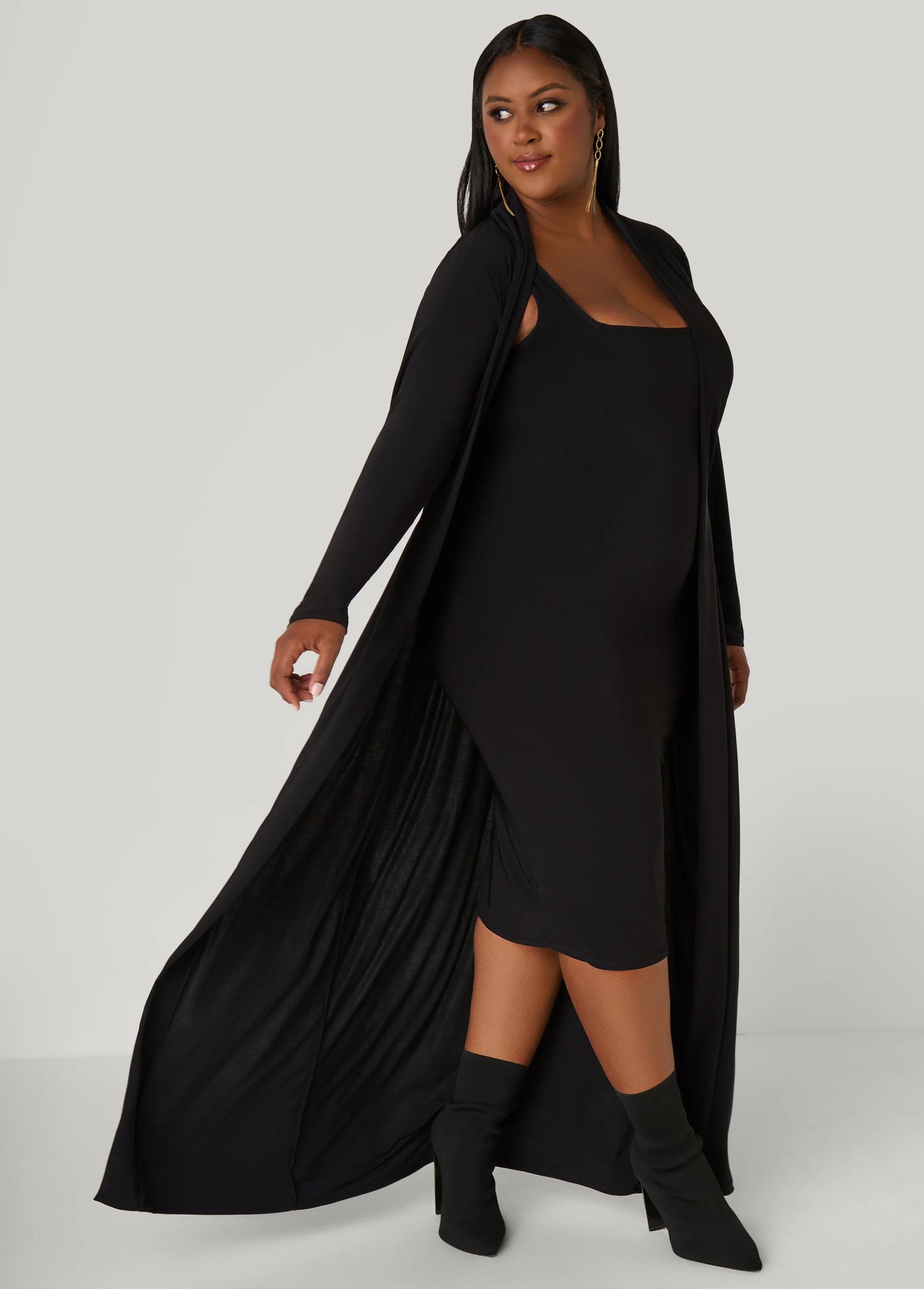 Square Neck Midi Tank Dress