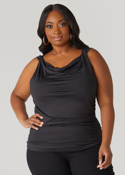 Twisted Cowl Neck Top